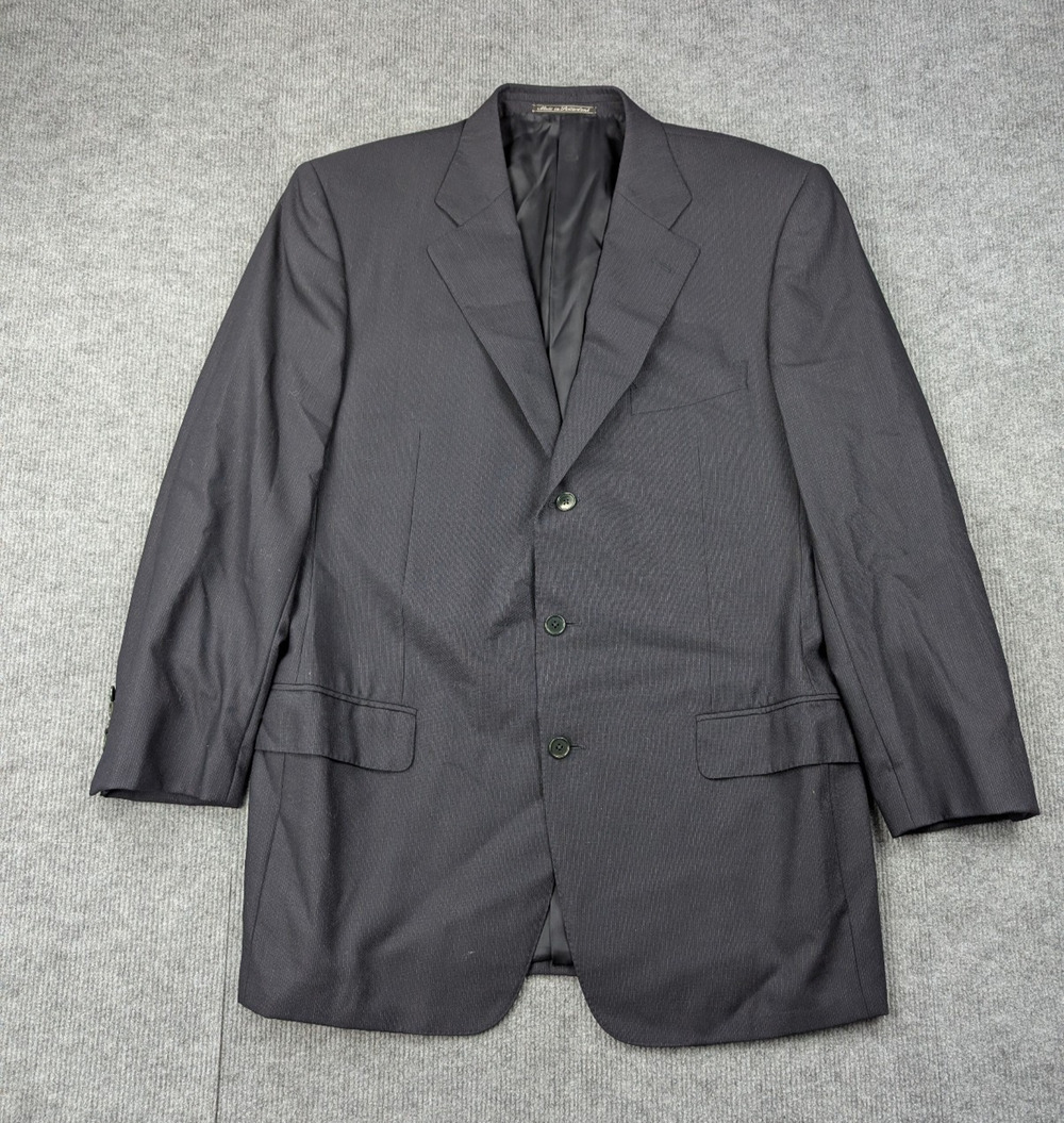 Ermenegildo Zegna Blazer Mens 52L Wool Suit Jacket Quiet Luxury Career Timeless